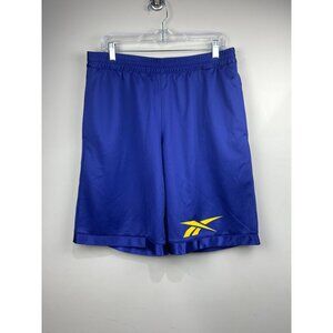 Reebok Purple Mesh Basketball Shorts Mens L Elastic Waist Gym